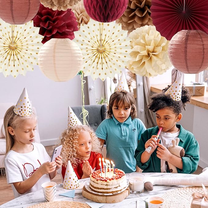 Brown Burgundy Champagne Dusty-Pink Party-Decorations - Image 6