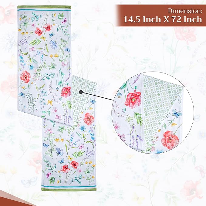 Maison d' Hermine Table Runner 100% Cotton Double Layer Table Runners 72 inches - Image 4