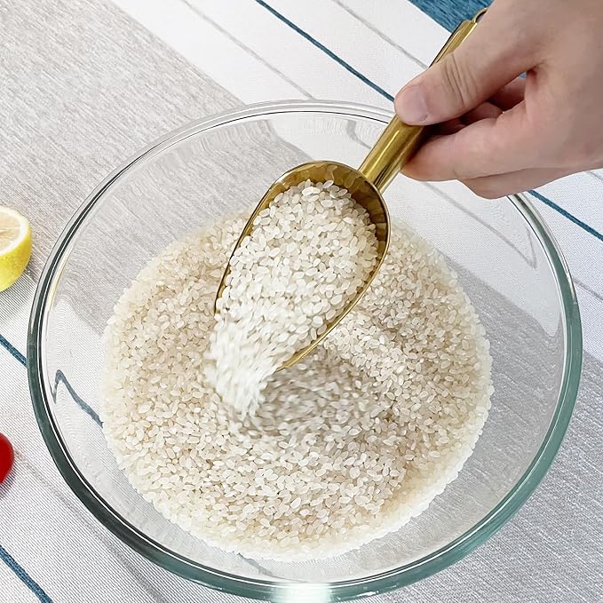 Metal Ice Scoop 3 Oz, Small Stainless Steel Ice scooper - Image 5