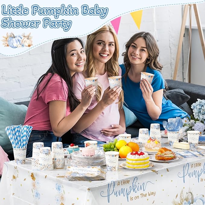 452 Pcs Little Pumpkin Baby Shower Decorations - Image 4