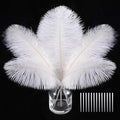 SOGUGOM White Craft Ostrich Feathers by SOGUGOM
