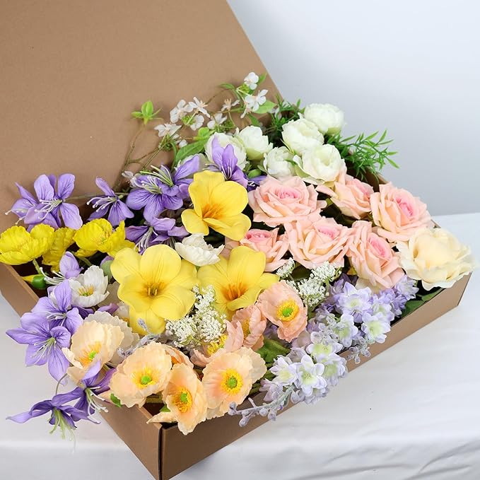 Artificial Flowers Bouquets for Bridal Wedding Home Decor Fake Floral - Image 7