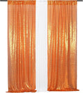 Eternal Beauty Sequin Backdrop Curtains, 2x8 Ft-2 Panels Orange Back Drop by EternalBeauty