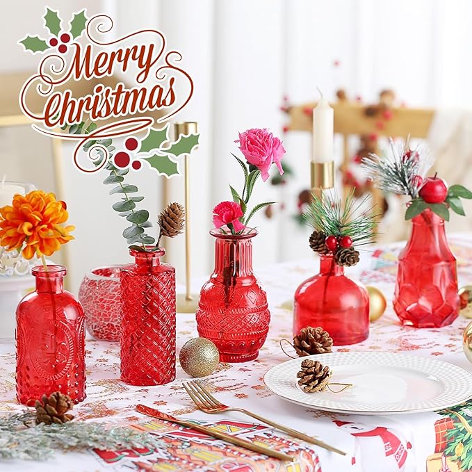 Bud Vases 15 Pcs for Centerpieces Wedding, Flower Vases in Bulk for Rustic Home - Image 3