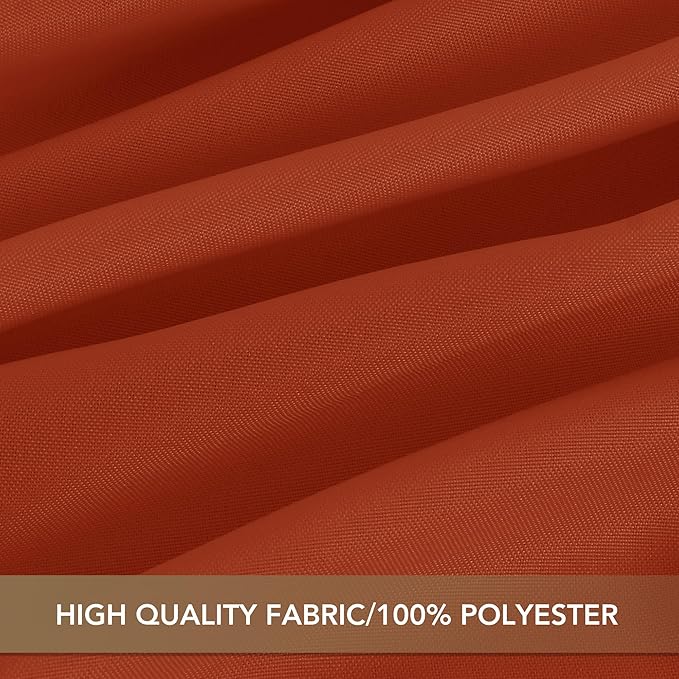 sancua Square Tablecloths 85x85 Inch Rust - Image 6