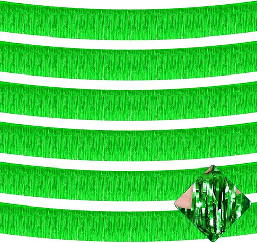 10 Pack 10 Feet Foil Fringe Garland Metallic Tinsel Streamers Banner Wall by AIKENLIN