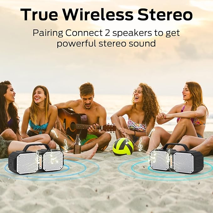 BUGANI Shock Bluetooth Speaker, Portable Bluetooth 5.3, Waterproof Design - Image 2