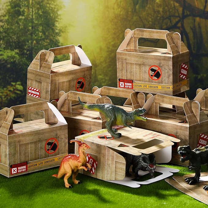 Bucherry 24 Pcs Dinosaur Treat Boxes Dino Party Favor Boxes Candy Goodie Gift - Image 7