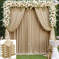 60×14 ft Wrinkle Free Beige Backdrop Curtain by ENJOYYOURPARTY