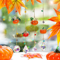 HDCRYSTALGIFTS Set 4 Fall Pumpkin Suncatchers Crystals Sun Catchers Indoor by HDCRYSTALGIFTS