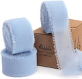 Ribbli Light Dusty Blue Ribbon 1 Inch x 3 Rolls Total 24 Yards Light Blue by Ribbli