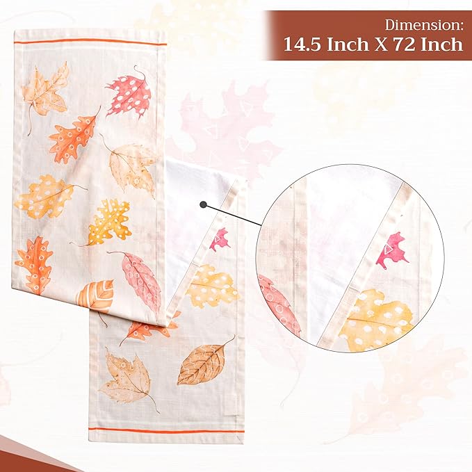 Maison d' Hermine Table Runner 100% Cotton Single Layer Table Runners 72 inches - Image 4