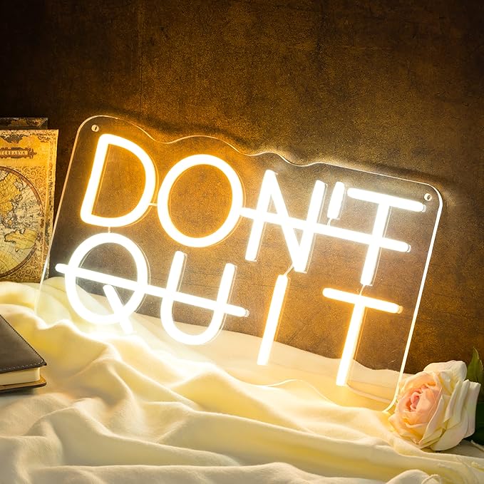 Don't Quit LED Neon Sign for Wall Decor, DO IT Neon Lights Party Decorations - Image 9