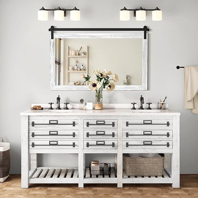 COGOOD Farmhouse Bathroom Mirror - Image 2