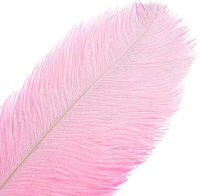 THARAHT 12PCS Ostrich Feathers Natural Bulk 16-18Inch - Image 3