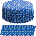 Jectivs 12 Pieces Christmas Snowflake Plastic Party Tablecloth Decorations by JectivsPartyDecorations