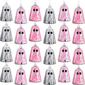 24 Pcs Halloween Disco Ghosts Decor Halloween Ornament Silver Mirror Disco by Simgoing