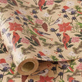 RUSPEPA Kraft Christmas Wrapping Paper Roll, Mini Roll, Watercolor Bird and by RUSPEPA