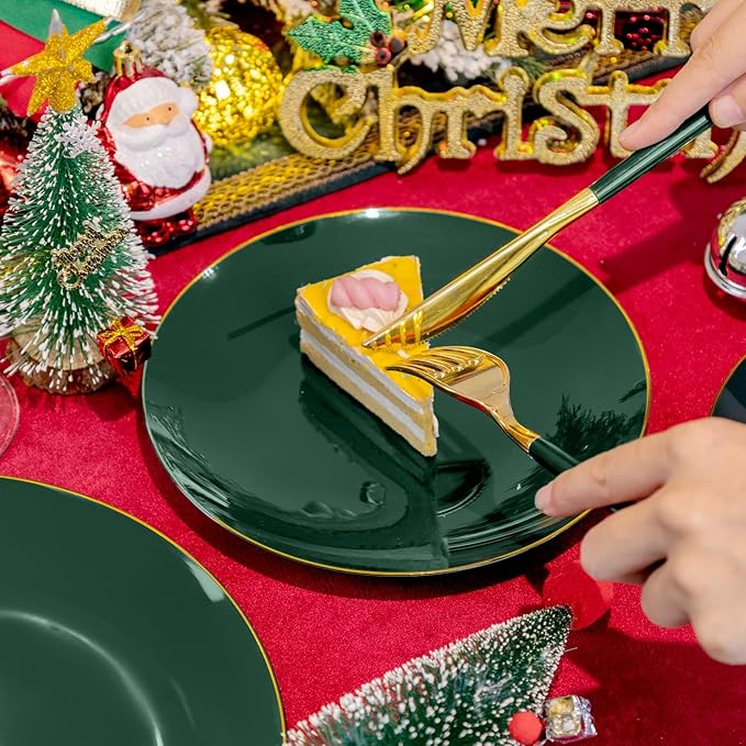 Liacere 150PCS Green Plastic Plates - Image 6