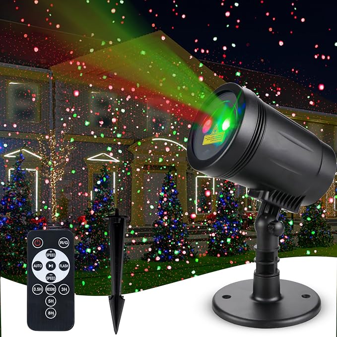 Outdoor Garden Laser Light Projector, Christmas Laser Lights - Image 8