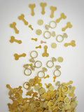 800 Pcs Golden Glitter Cute Sprinkle Confetti Party Table Decoration Confetti by Comemela