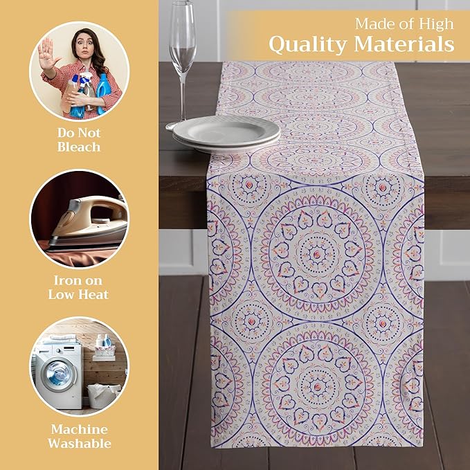 Maison d' Hermine Table Runner 100% Cotton Single Layer Table Runners 72 inches - Image 3