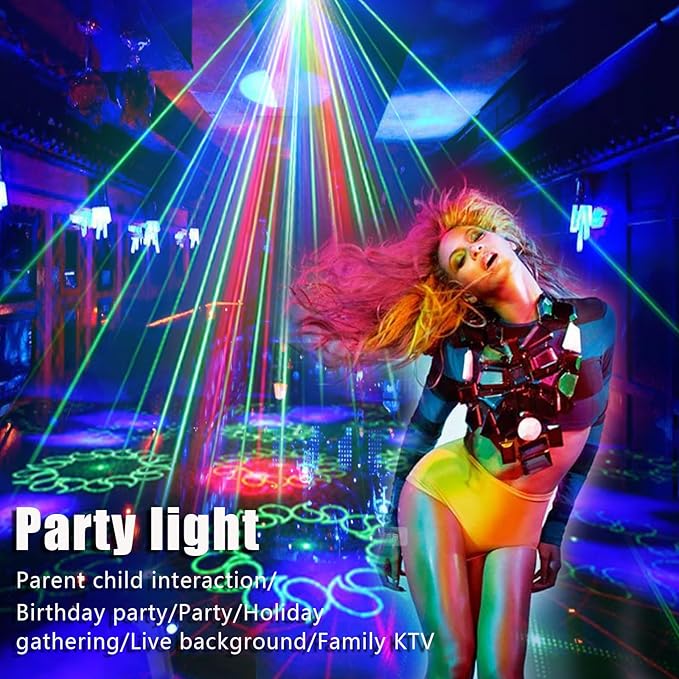 Party Lights Starry Sky Projector Ocean Wave Projector 3 in 1, DJ Dicso Ball - Image 4