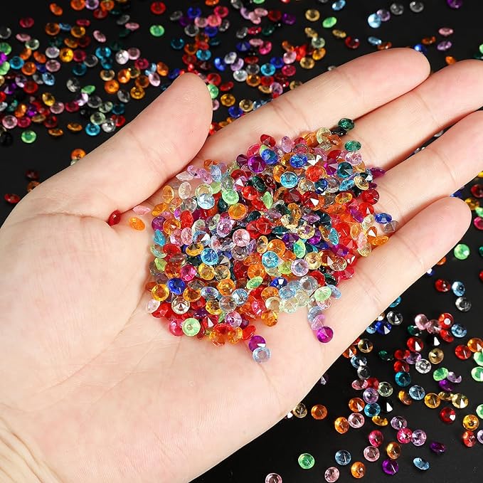 PATIKIL 10000 Pcs Wedding Table Scatter Confetti Crystals 4.5mm Acrylic - Image 4