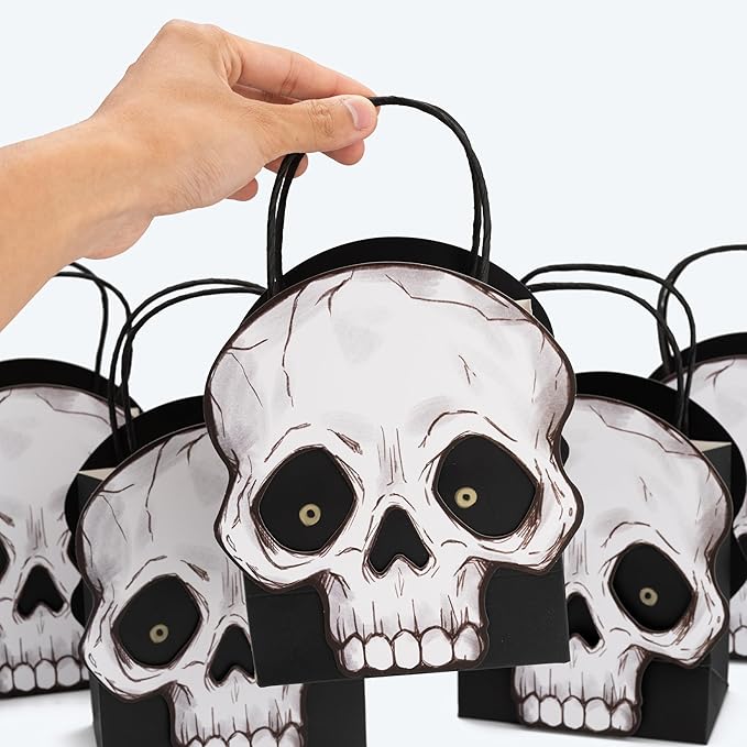 Cheerland Halloween Skull Gift Bag Party Favor Bags Party Decorations Halloween - Image 5