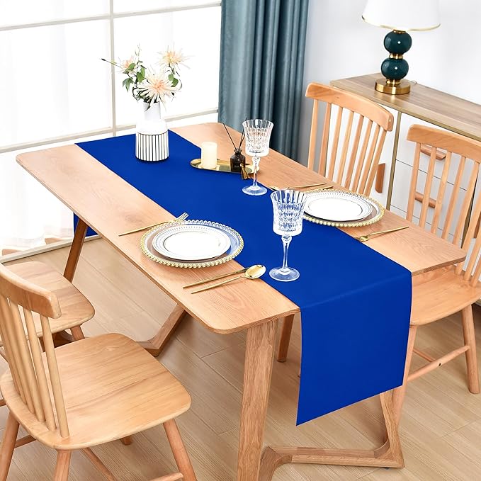 Farmhouse Blue Table Runner Dining Table Runners 60 Inches Long Coffee Table - Image 2