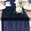 1-Pack Navy Blue Cheesecloth Table Runners – 10FT Boho Rustic Gauze Fabric by Unknown
