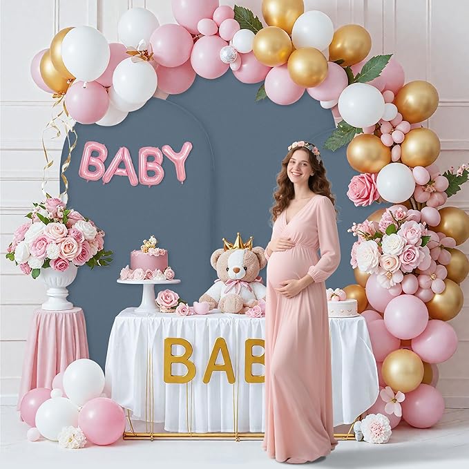 Wedding Arch Covers Arch Backdrop Cover Arch Stand Covers 7.2FT 6FT Set of 2 - Image 3
