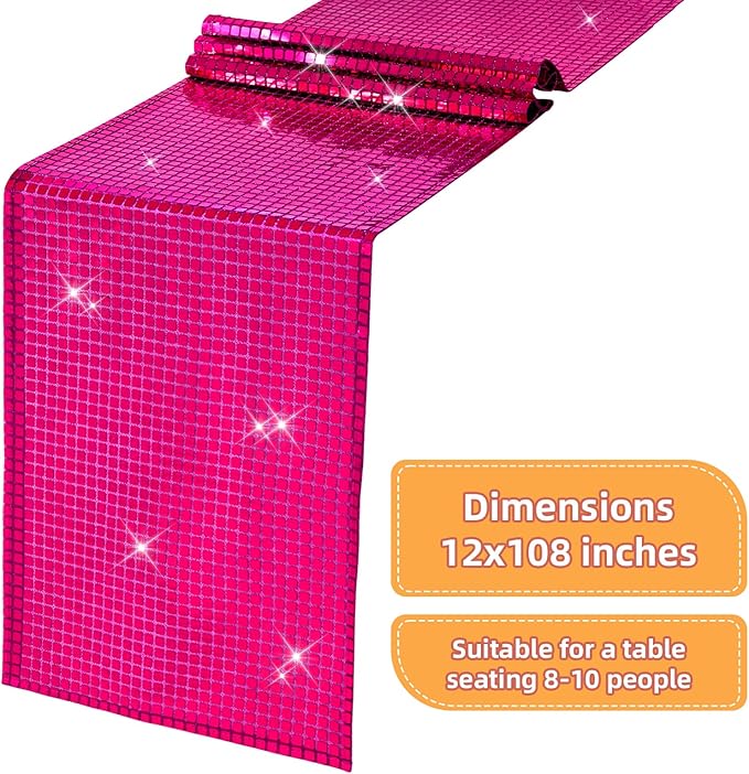 SquarePie Disco Table Runner 6 Pack - Image 2