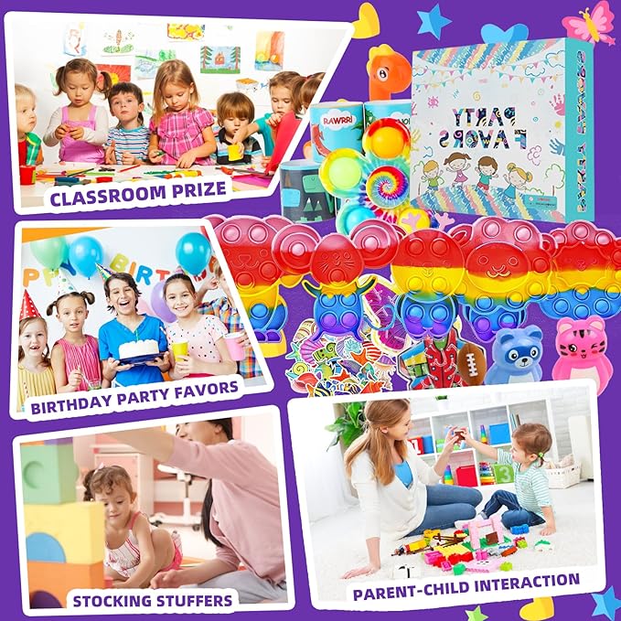 1000Pcs Bulk Party Favors for Kids, Fidget Toys Pack, Stocking Stuffers - Image 6