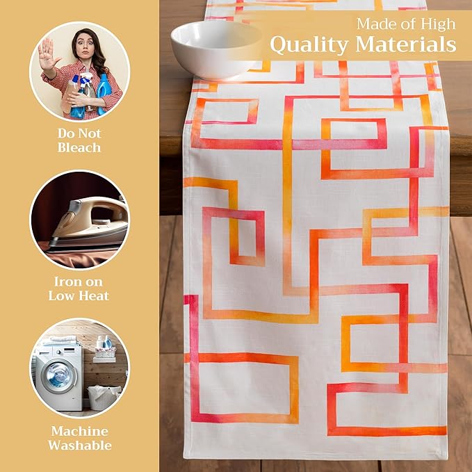Maison d' Hermine Table Runner 100% Cotton Double Layer Table Runners 72 inches - Image 3