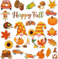 25 Pieces Happy Fall Magnets Gnome Pumpkin Fridge Magnets Fall Theme Car by Xuhal