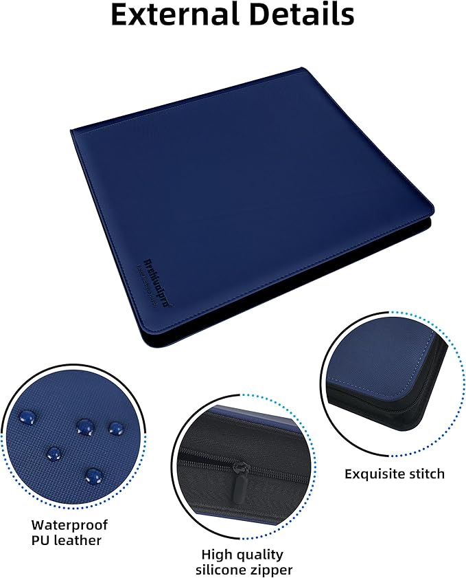 20 Pockets Premium Card Binder 1024 Cards Trading Card Binders Side Load Card - Image 4