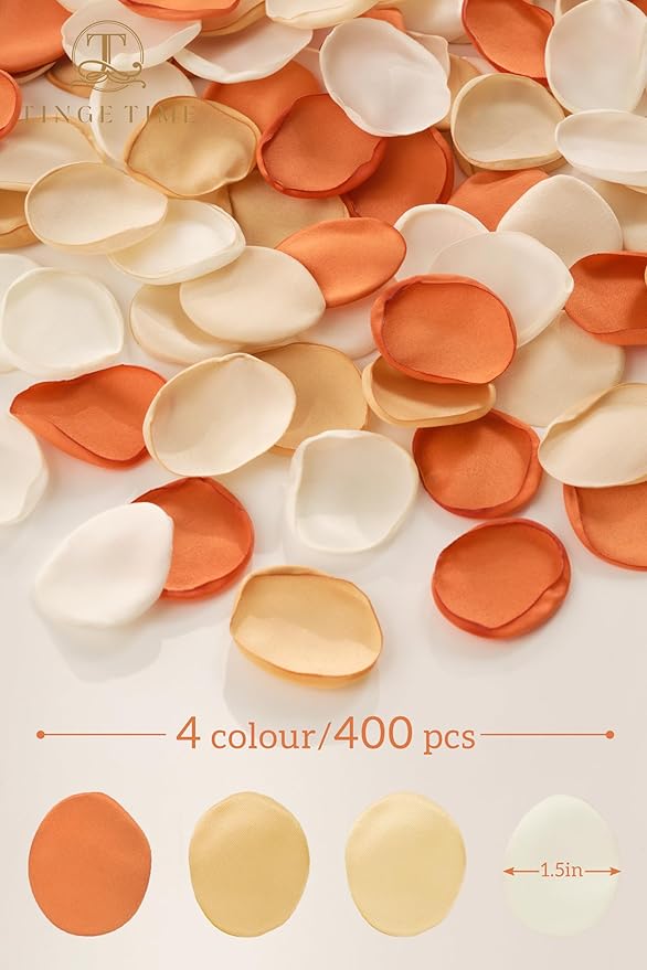 TINGE TIME 400pcs Silk Flower Petals - Image 2