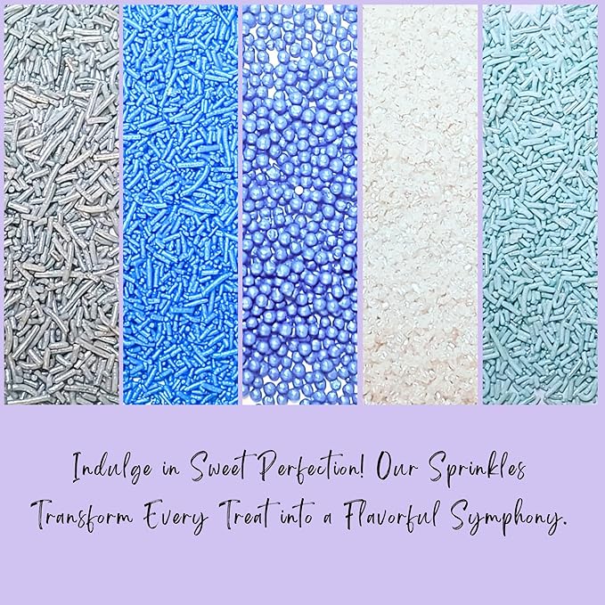 Confect Blue Sprinkles Mix – 5 Shades of Blue - Image 6