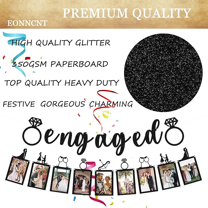 Pre-Strung Engaged Photo Banner - Image 7