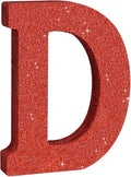 TONIFUL 8 Inch Red Glitter Letter D Table Centerpiece A-Z Red Birthday Party by TONIFUL