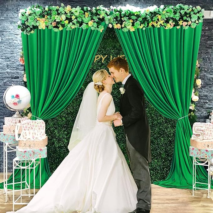 10 x 7 Feet Grass Green Backdrop Curtain - Image 3