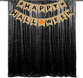 JYFLZQ Black Sequin Backdrop Curtains 7ft x 7ft 1 Panel Halloween Backdrop by JYFLZQ