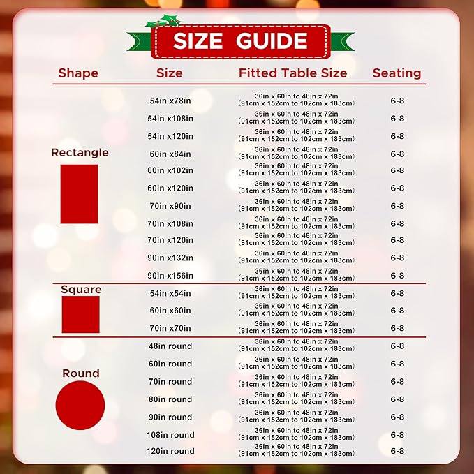 sancua 2 Pack Red Tablecloth 60 x 102 Inch, Rectangle 6 Feet Table Cloth - Image 7