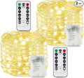 2 Pack 100LED Battery Operated Fairy Lights by BOSSERN