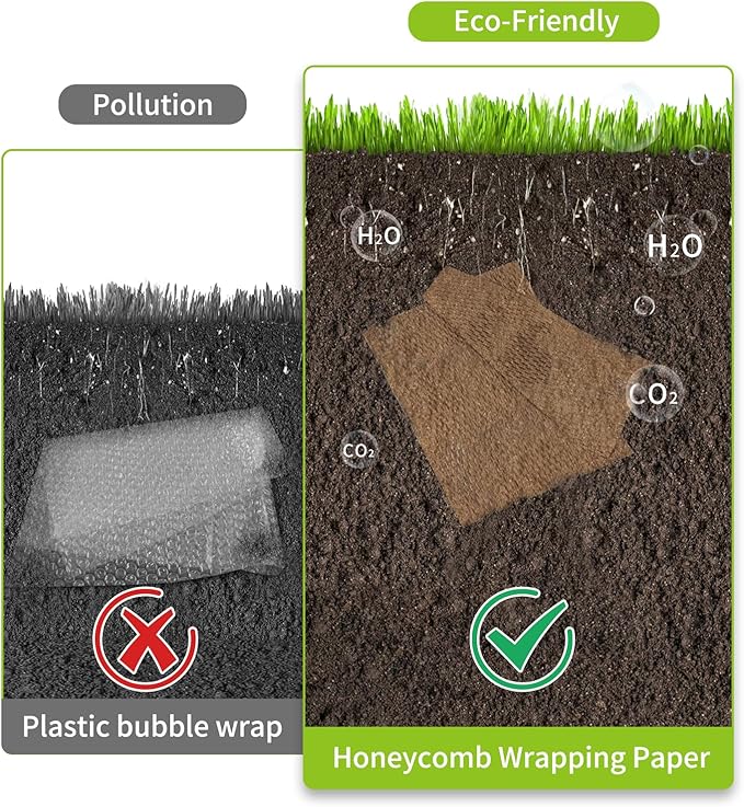 Honeycomb Packing Paper 20" x 420' Recyclable Cushion Packing Paper Expanding - Image 5