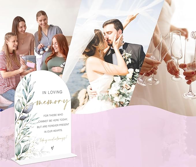 Acrylic Wedding Signs, Memorial Table Sign - Image 5