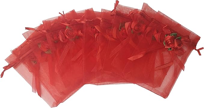 Ankirol 50pcs Sheer Organza Favor Bags - Image 2