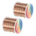 2-Rolls 0.4mm Jewelry Wire, 26 Gauge 328FT Craft Wire Copper Beading Wire by MMETERXITY