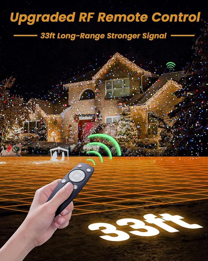 Christmas Laser Lights Outdoor, RGB Light Projector - Image 3